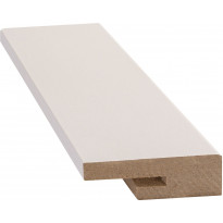 Jalkalista D2D R2, 15x42x2400mm, MDF, valkoinen