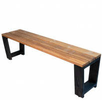 Penkki EcoFurn Jussi 160cm, musta/ruskea