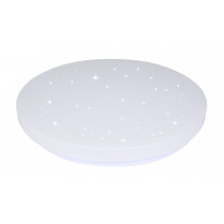 LED-plafondi LED Energie, 24W, 1600lm, CCT, kaukosäädin, Ø350mm, tähtikuvio