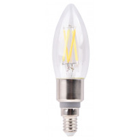 LED-filamenttilamppu Emax Smart Home WIFI, C35/E14, 5.5W, 500lm, CCT 2700-6500K, himmennettävä