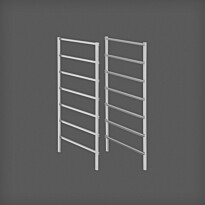 Telinepääty 7-liukukisko Elfa Classic 535x20x740mm, 2 kpl platina