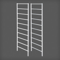 Telinepääty 10-liukukisko Elfa Classic 535x20x1040mm, 2 kpl valkoinen