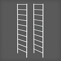 Telinepääty 10-liukukisko Mini Elfa Classic 435x20x1040mm, 2kpl valkoinen