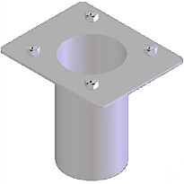 Latausaseman tolpan adapteri SJ-08 betonijalustalle