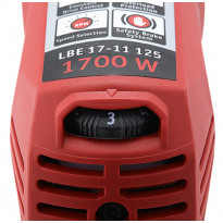 Kulmahiomakone Flex LBE 17-11 125, Ø125mm, 1700W, jarrulla, säädettävällä nopeudella