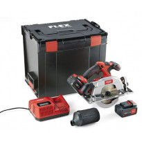 Akkupyörösaha Flex CS 62 18.0-EC/5.0 Set, 18V, 2x5.0Ah akuilla + L-Boxx