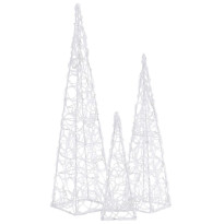 LED-koristevalokartiosarja, akryyli, 30/45/60cm, eri värejä