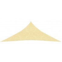 Aurinkovarjo purje HDPE, kolmikulmainen 3.6x3.6x3.6 m, beige