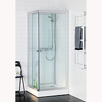 Suihkukaappi Hafa Polaris 90x70 Square, kirkas lasi, 900x700mm, Verkkokaupan poistotuote