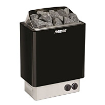 Sähkökiuas Harvia Sähkäri KIP60, 6kW, 5-8m³, kiinteä ohjaus, musta, Verkkokaupan poistotuote