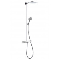Sadesuihkusetti Hansgrohe Raindance 240 Comfort Nordic, termostaattihanan ja vettä säästävän ⌀240mm suihkupään kanssa, kiiltävä kromi