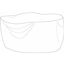 Kalustesuoja ruokailuryhmälle Hillerstorp, Ø190cm, polyesteri, harmaa