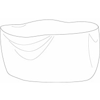 Kalustesuoja ruokailuryhmälle Hillerstorp, Ø230cm, polyesteri, harmaa
