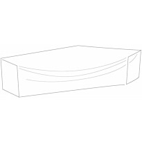 Kalustesuoja sohvaryhmälle Hillerstorp, 300x250x70cm, polyesteri, harmaa