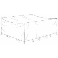 Kalustesuoja Hillerstorp, 170x220x80cm, polyesteri, harmaa