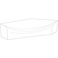 Kalustesuoja Hillerstorp, 235/75x235/75x80cm, polyesteri, harmaa