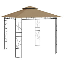 Huvimaja 3x3x2,7 m harmaanruskea 160 g/m²