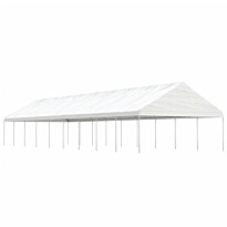 Huvimaja katolla valkoinen 20,07x5,88x3,75 m polyeteeni