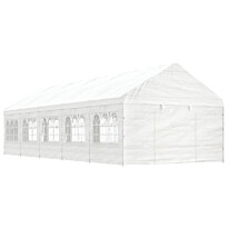 Huvimaja valkoinen 11,15x4,08x3,22 m polyeteeni