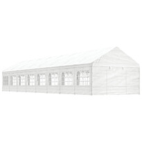 Huvimaja valkoinen 17,84x4,08x3,22 m polyeteeni