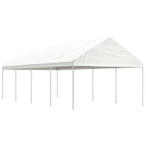 Huvimaja valkoinen 8,92x4,08x3,22 m polyeteeni