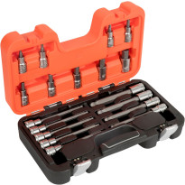 Hylsysarja Bahco S18HEX, 1/2&quot;, Hex-kärki, 18 osaa