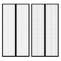 Hyttysverho Oveen 210 x 100 cm 2 kpl Magneeteilla Musta