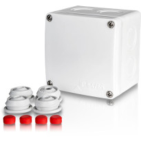 Jakorasia F-Tronic FK111, 80x80x63mm, IP65, valkoinen