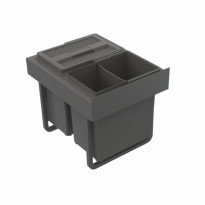 Jätelajitteluvaunu IMA Select Base, 2x13L, tummanharmaa