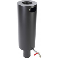 Jeremias vedenlämmitin, vesisäiliö piippumalli pyöreä 25l Ø 115 mm, musta