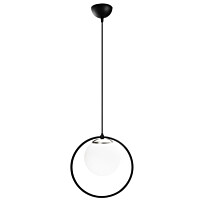 Kattovalaisin Linento Lighting Dolunay, musta/valkoinen