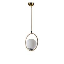 Kattovalaisin Linento Lighting Ring Tekli, valkoinen/kupari