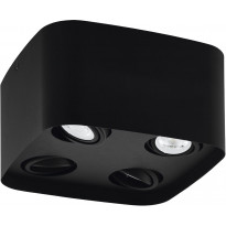 LED-Kattovalaisin Eglo connect.z Caminales-Z, 24x24cm, 20W, RGBW, musta