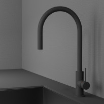 Keittiöhana by Scandtap Accent Coal, ulosvedettävä juoksuputki