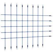 Kiipeilyverkko 200x150 cm sininen