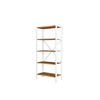 Kirjahylly Linento Furniture Quick Furni, valkoinen/atlassetri