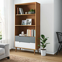 Kirjahylly Molde 85x35x170,5cm, mänty, eri värejä