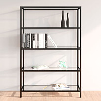 Hylly 100x36x168cm, karkaistu lasi, eri värejä