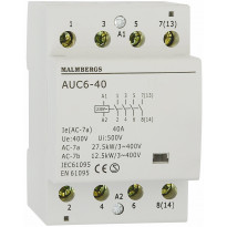 Kontaktori Malmbergs 40A 230V 4-napainen 3 moduulia