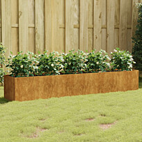 Istutuslaatikko 200x40x40 cm corten-teräs
