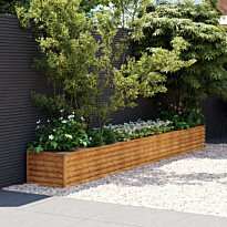 Istutuslaatikko 386x50x36 cm corten-teräs