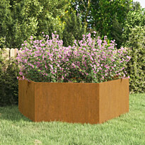 Kukkalaatikko ruoste 138x120x45 cm corten-teräs