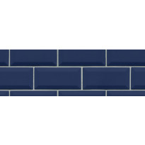 Kuvatapetti Rebel Walls Bistro Tiles Royal Blue, non-woven, mittatilaus