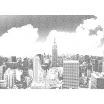 Maisematapetti Rebel Walls Concrete New York, non-woven, mittatilaus