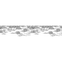 Kuvatapetti Rebel Walls Cotton Skies Black, non-woven, mittatilaus