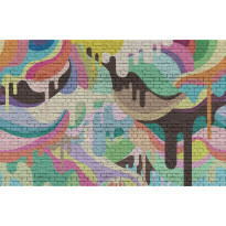 Kuvatapetti Rebel Walls Dripping Rainbow, non-woven, mittatilaus