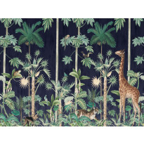 Kuvatapetti Rebel Walls Giraffe&#039;s Stroll Nightfall, non-woven, mittatilaus