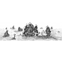 Kuvatapetti Rebel Walls High Seas Black, non-woven, mittatilaus