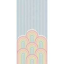 Kuvatapetti Rebel Walls Hilltops Rainbow, non-woven, mittatilaus
