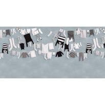 Kuvatapetti Rebel Walls Laundry Day Blue, non-woven, mittatilaus